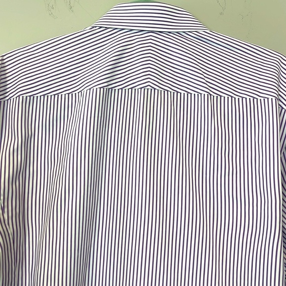 Thomas Pink Men Slim Fit 100% Cotton Dress Button Down French Cuff Shirt 15.5 - Picture 9 of 11